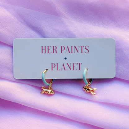 Spaceship Mini Hoop Earrings