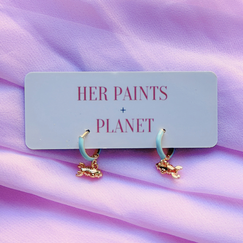 Spaceship Mini Hoop Earrings