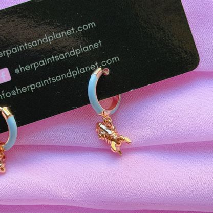 Spaceship Mini Hoop Earrings