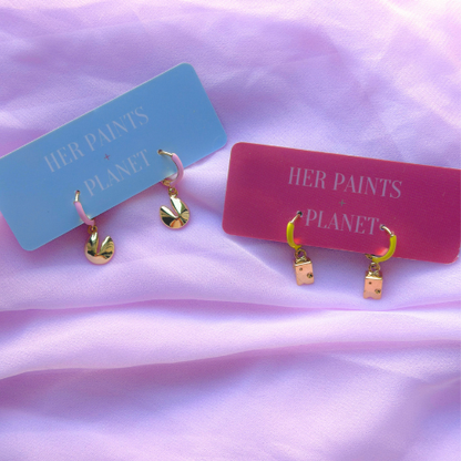 Fortune Cookie Mini Hoop Earrings