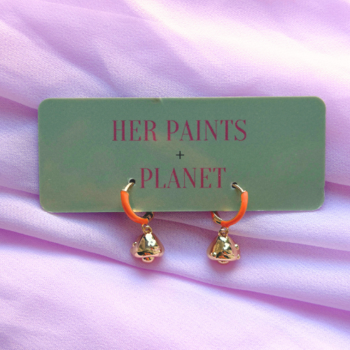 Mushroom Mini Hoop Earrings