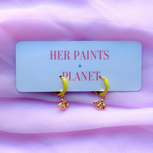 Bee Mini Hoop Earrings