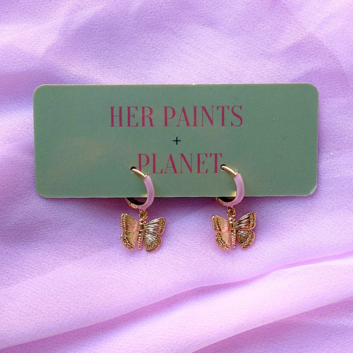 Butterfly Mini Hoop Earrings