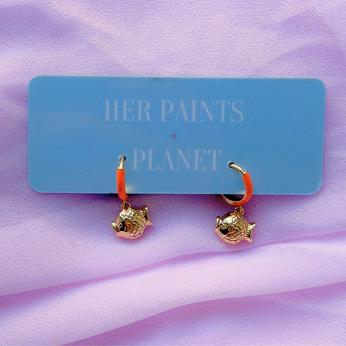 Fish Mini Hoop Earrings