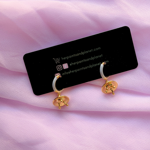 UFO Mini Hoop Earrings